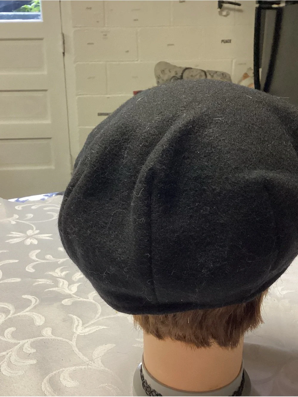 Classic Black Wool Newsboy Cap - Men's Accessory BAILEY. HATS. VINTAGE. a UNISEX